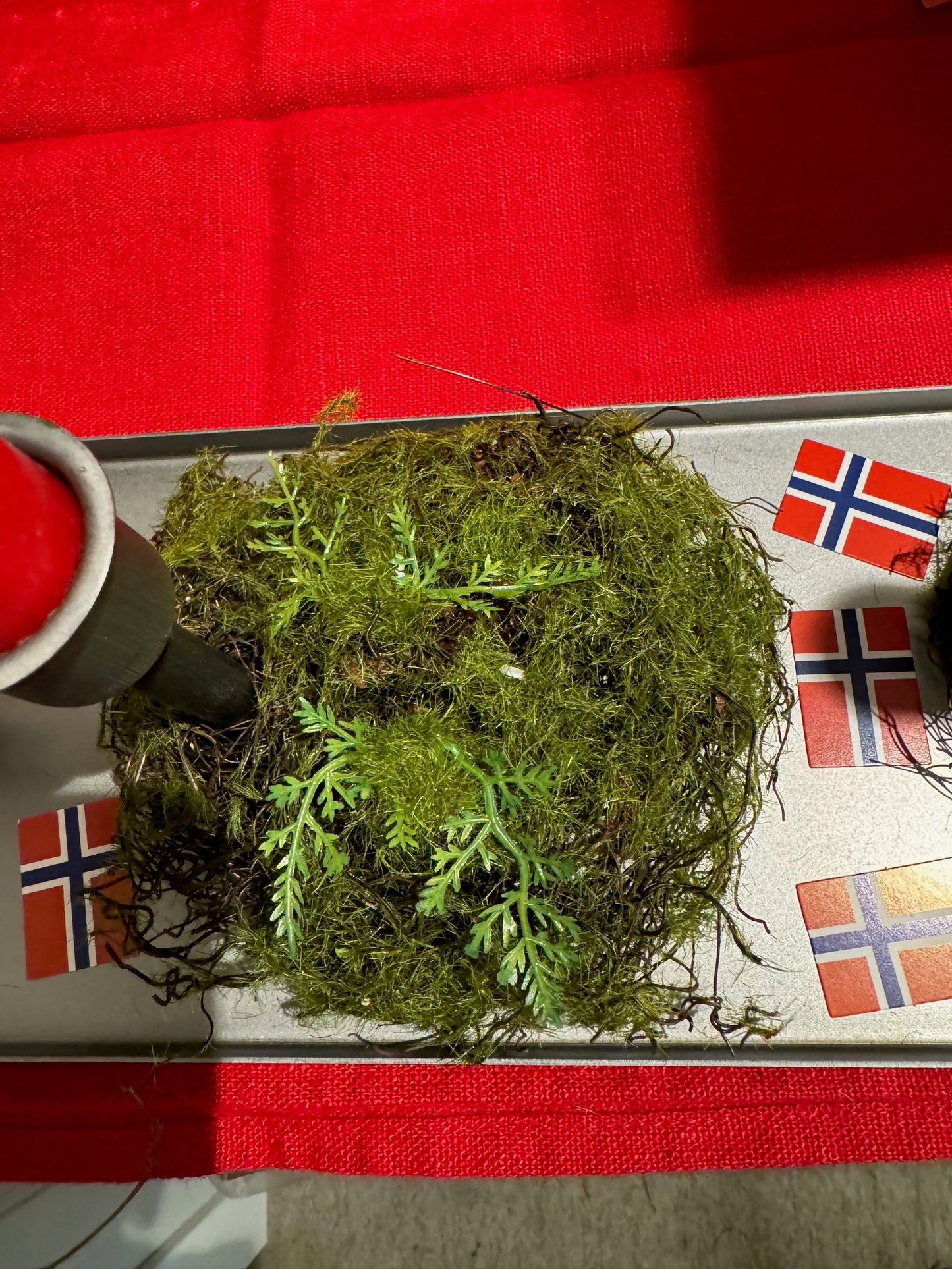 Mosepynt kunstig rund 10 cm