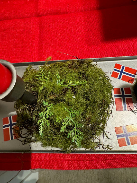 Mosepynt kunstig rund 10 cm