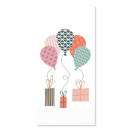 Buffet serviett ballonger gaver Chis Antique