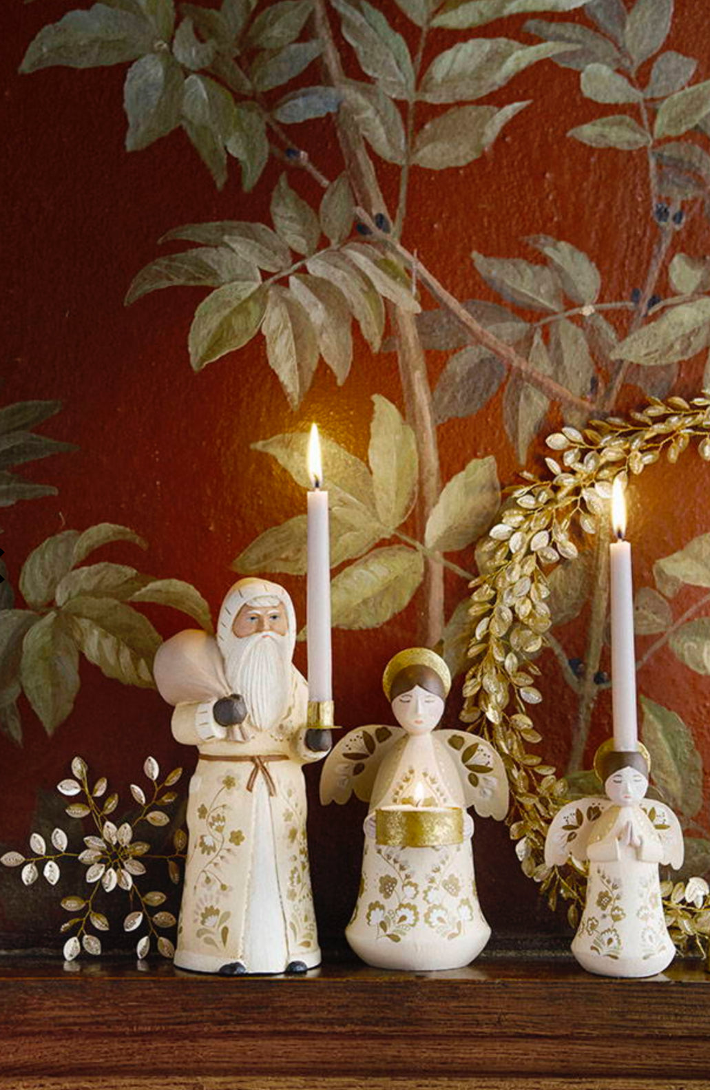 Jul Lysestake nisse 22 cm Marigold vanilla Bungalow