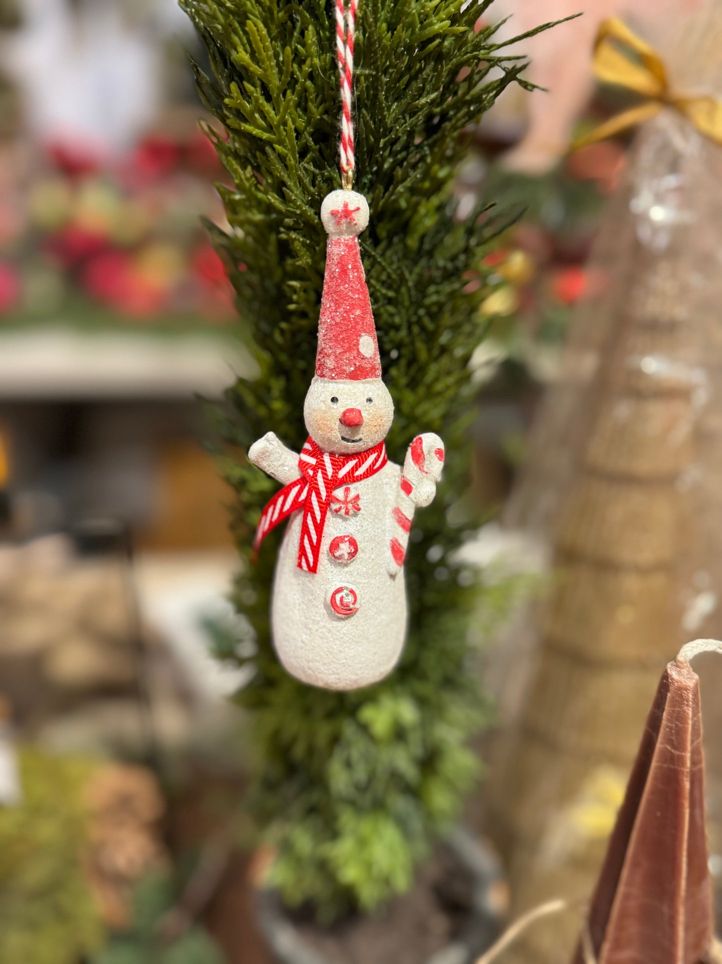 Snømann hvit og rød EDG Enzo de Gasperi