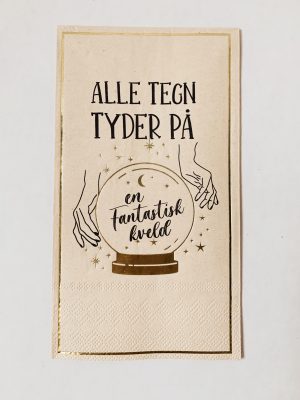 Buffet serviett alle tegn tyder på Trend design