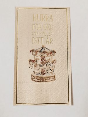 Buffet serviett hurra for deg  Trend design