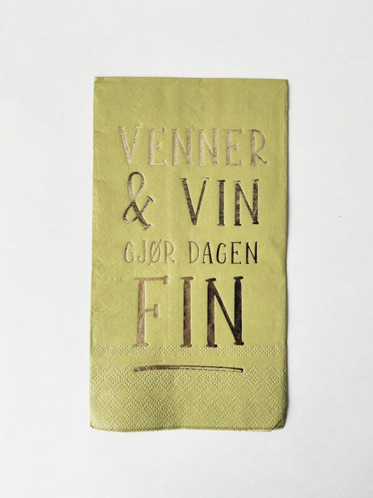 Buffet serviett venner og vin Trend Design