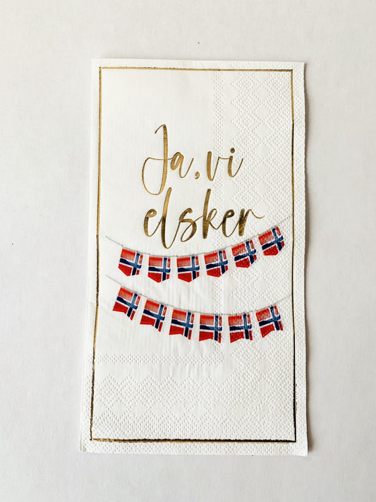 Buffet serviett Ja vi elsker Trend Design