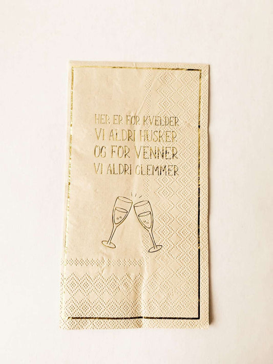 Buffet serviett venner vi aldri glemmer Trend Design