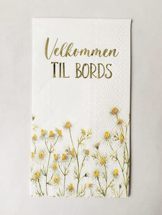 Serviett buffet Velkommen til bords Trend design