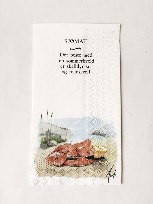 Buffet serviett Sjømat Trend design