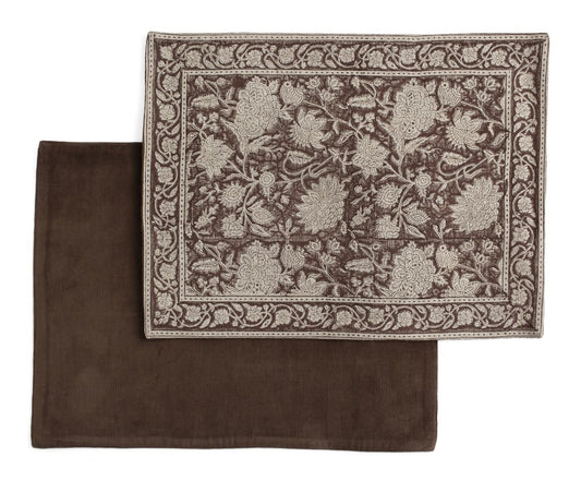 Dekkebrikke lin - Indian Rose -brun- 37x50cm Chamois kommer snart inn