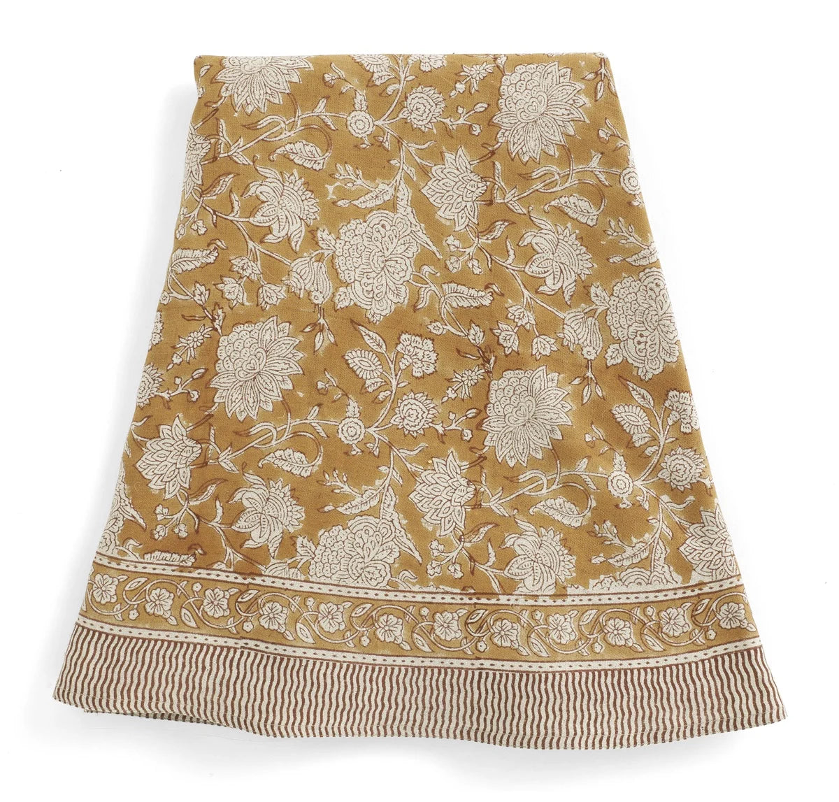 Duk lin Indian Rose - Ochre - rund 220cm Chamois