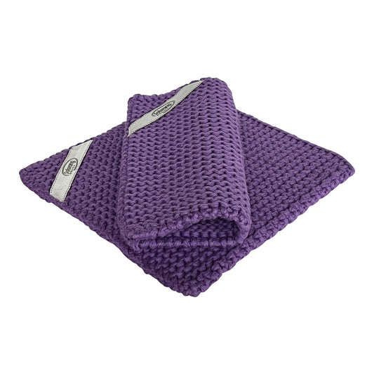 Grytelapper 2 stk lilla Solwang Design