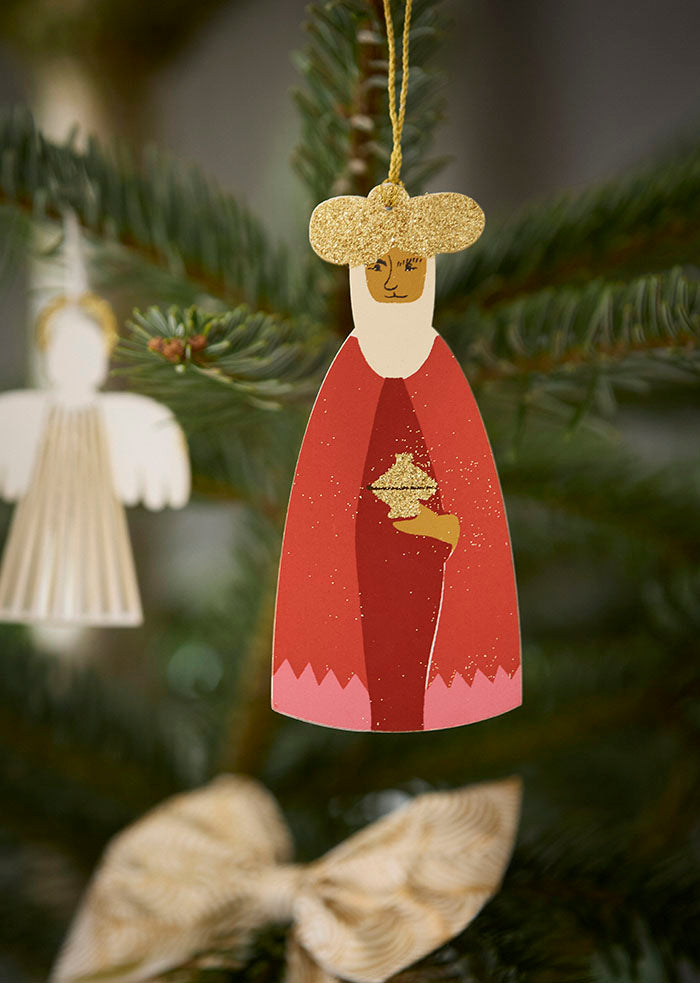 Jul Tre vise menn 3 pk papir pynt Bungalow