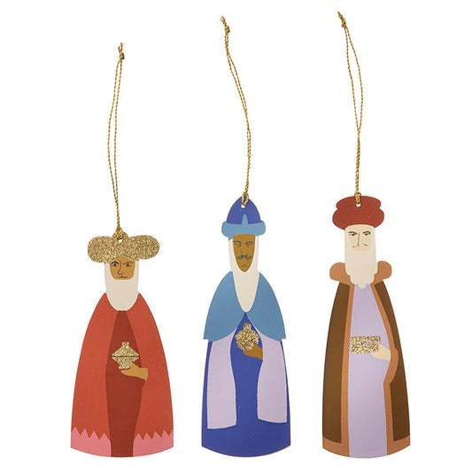 Jul Tre vise menn 3 pk papir pynt Bungalow