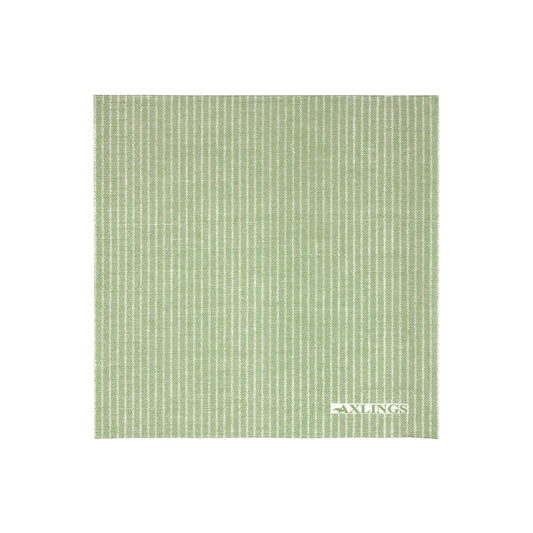 Serviett kaffe 40 stk grønne med hvite striper Axling