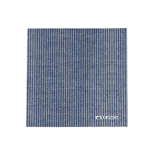 Serviett kaffe 40 stk blå med hvite striper Axling