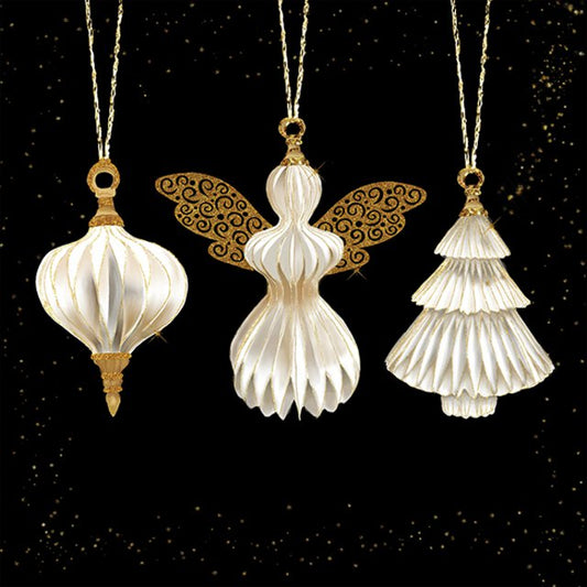 Serviett Lunsj Paper ornaments black Ambiente