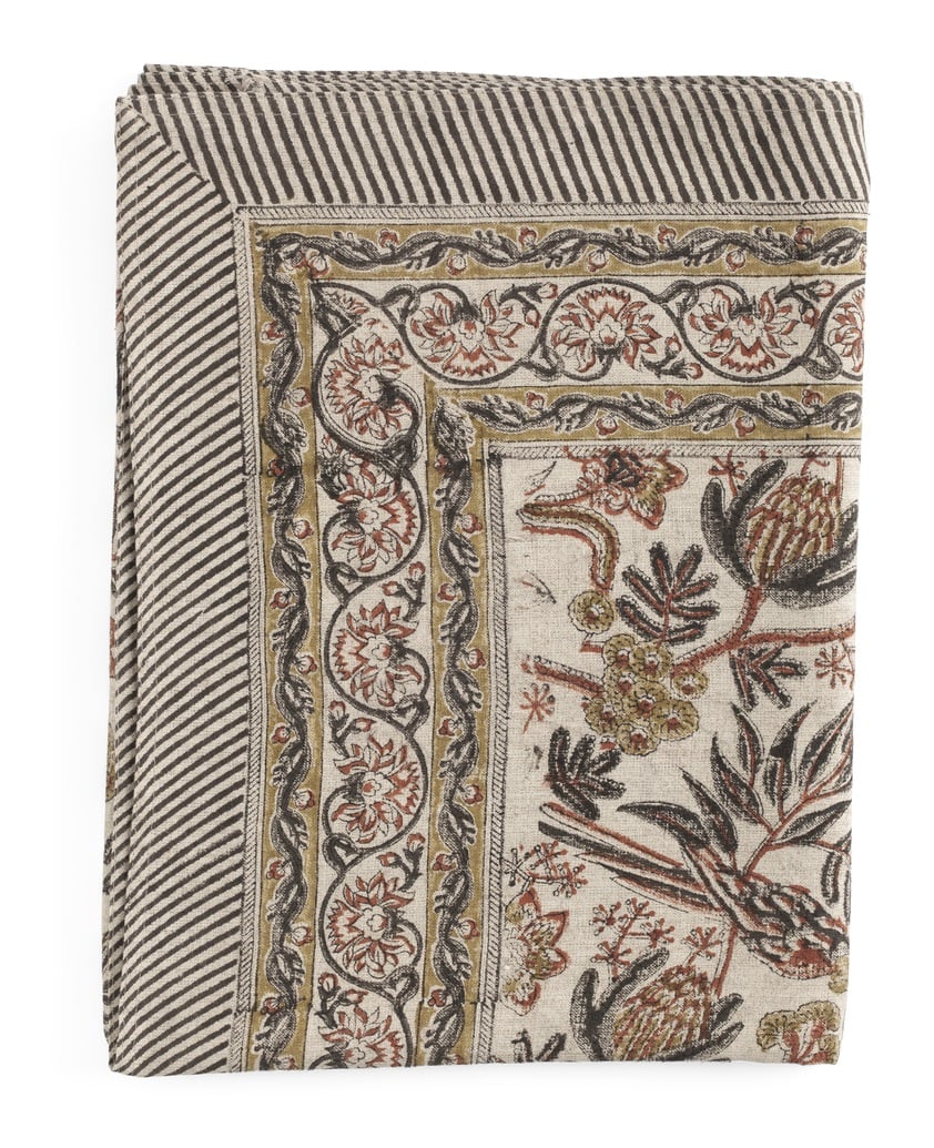 Duk lin Parrot - rust - 170x350cm Chamois