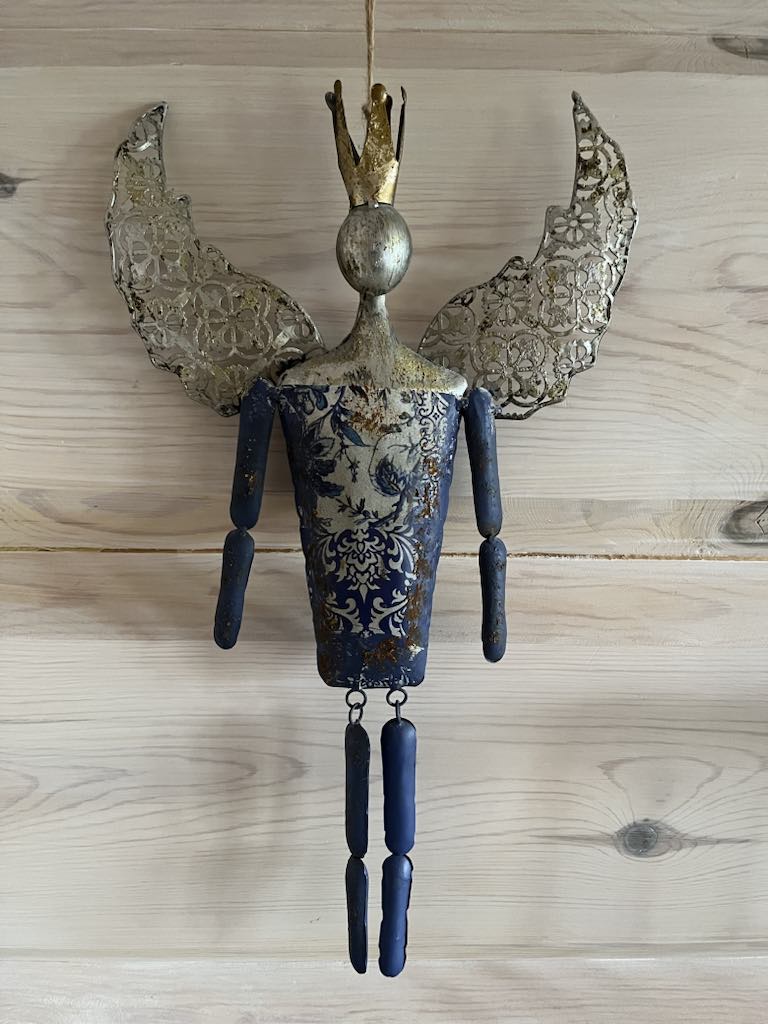 Engel blå metall Filipiniana