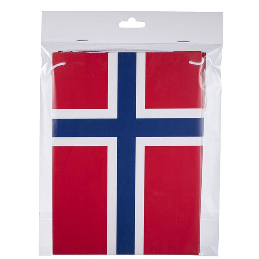 Flagg Girlander Norge med 7 store flagg