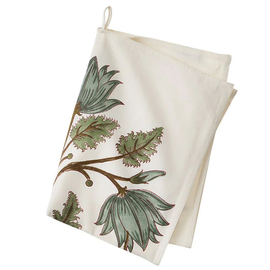 Kjøkkenhåndkle Flora Sage Bungalow
