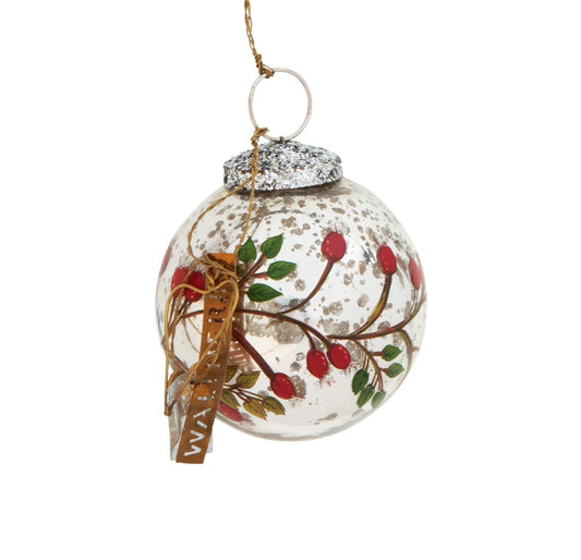 Julekule sølv 7 cm Walther og Co