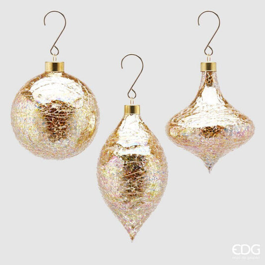 Julekule gull 10 cm EDG Enzo de Gasperi