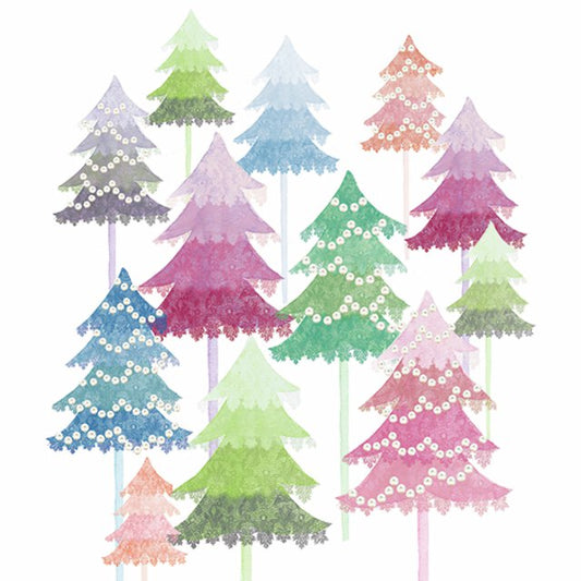 Serviett lunsj juletrær Ambiente