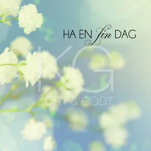 kort m konvolutt Ha en fin dag