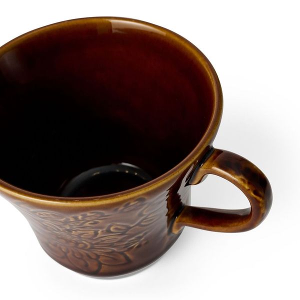 Kopp Tekopp stor brun coffee Sthål NYHET