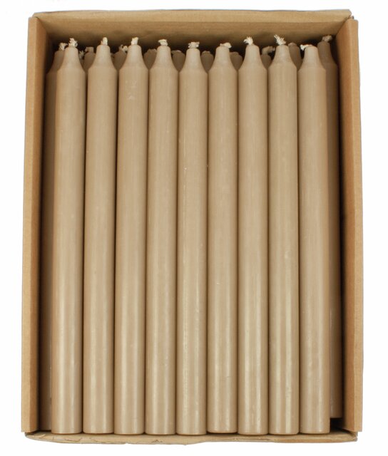 Tynne lys 18 og 28 cm khaki beige Kiri