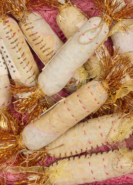 Toffee no 11 Vintage Kantha Wild Ivory