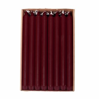 Kronelys 100% Stearin 2,2x28 Vinrøde Edelweiss