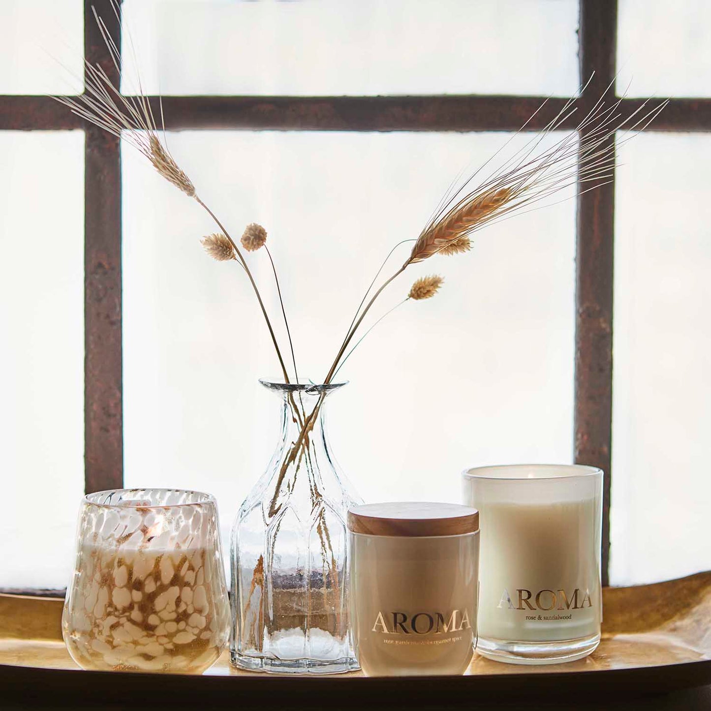 Vase glass klar flaske 16 cm romance Affari