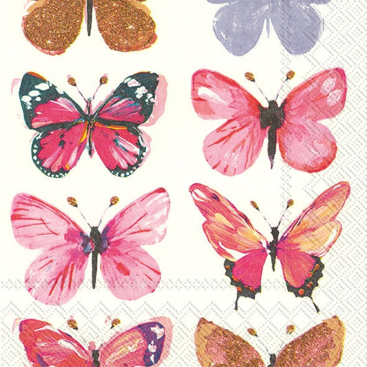 Serviett kaffe Nathalie pink IHR