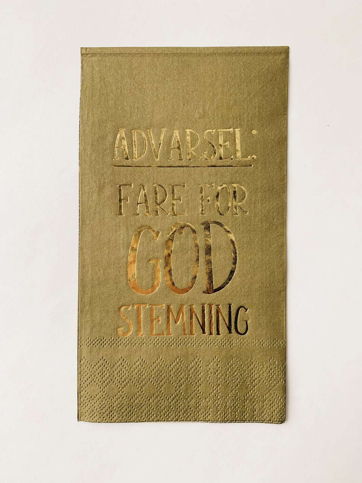 Buffet serviett fare for god stemning grønn Trend design