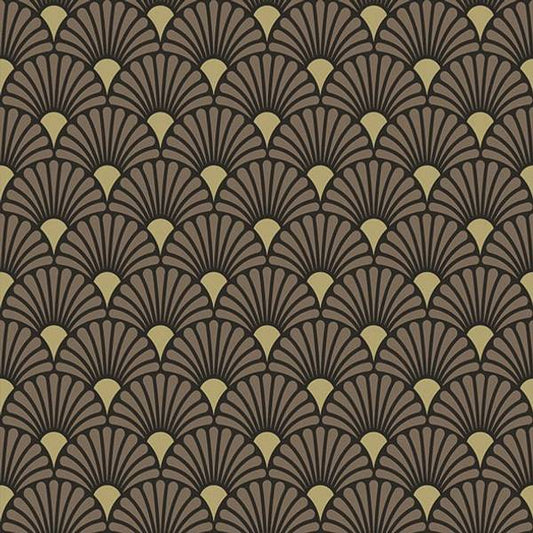 Serviett lunsj Art Deco brun Ambiente