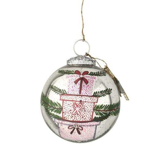 Julekule sølv 7 cm Walther og Co