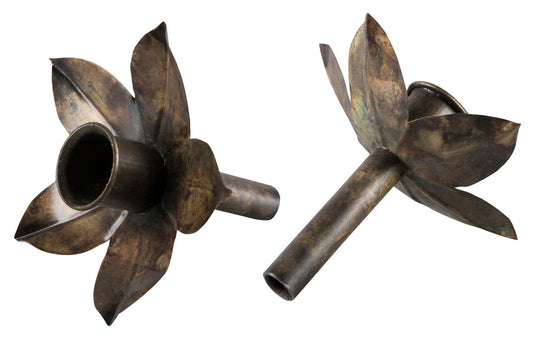 Lysholder flaske antikk brun Affari