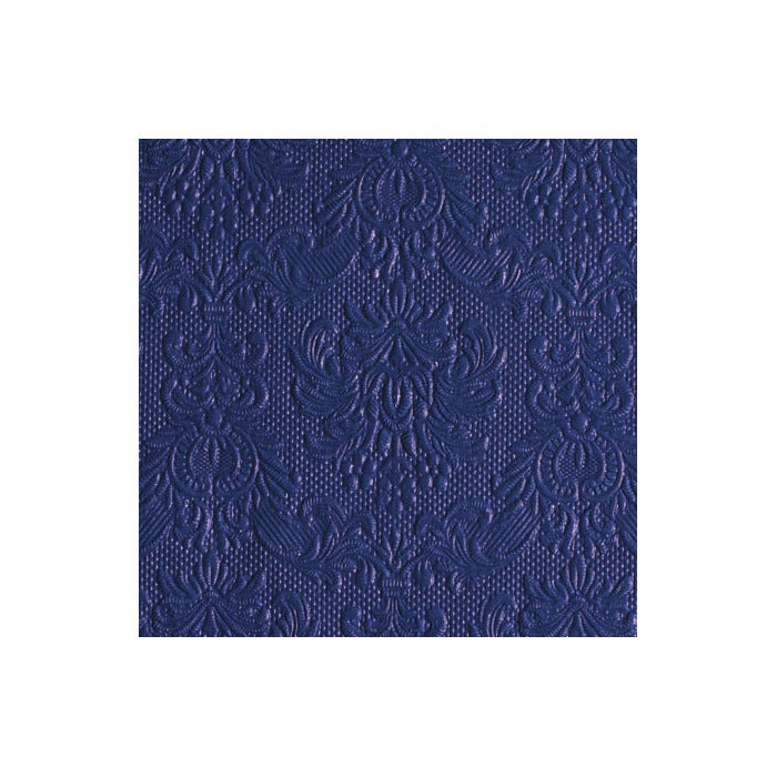 Serviett lunsj ensfarget mørk blå Elegance Ambiente