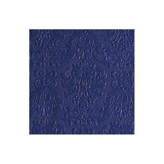 Serviett lunsj ensfarget mørk blå Elegance Ambiente