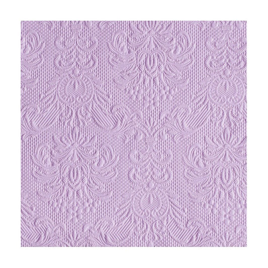 Serviett lunsj ensfarget lys lilla  Elegance Ambiente