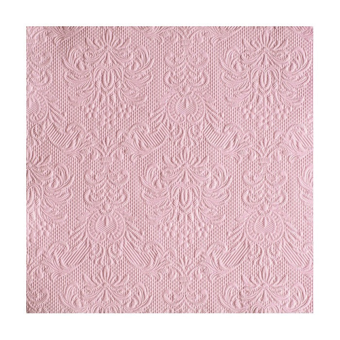 Serviett lunsj ensfarget pastel rose Elegance Ambiente