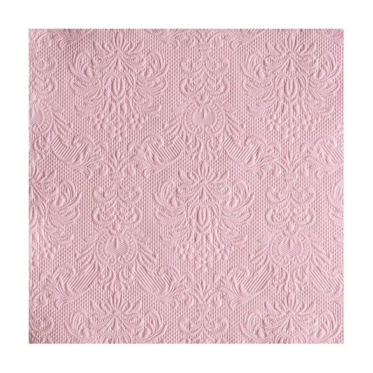 Serviett lunsj ensfarget pastel rose Elegance Ambiente