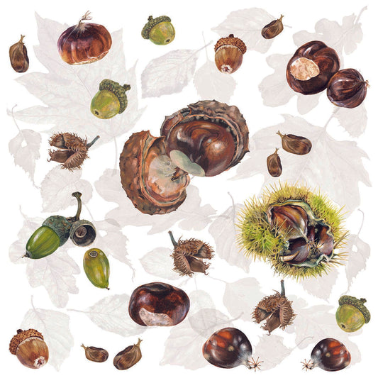 Serviett lunsj Autumn kastanjer og nøtter Ambiente