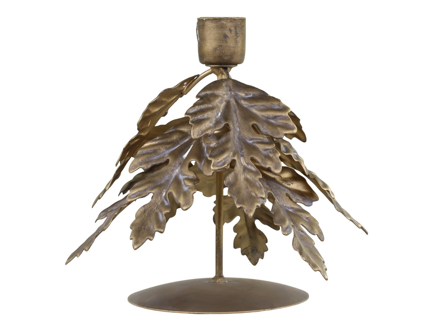 Lysestake blader antikk messing Chic Antique
