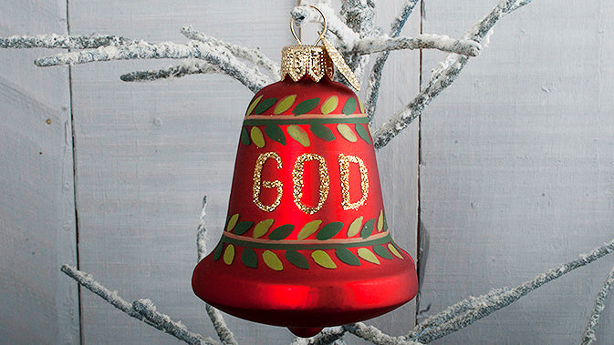 Julepynt bjelle god jul fra Brink Nordic
