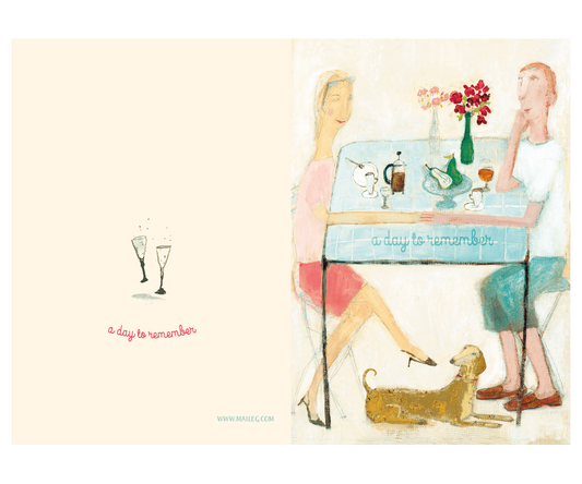 Kort m konvolutt Maileg