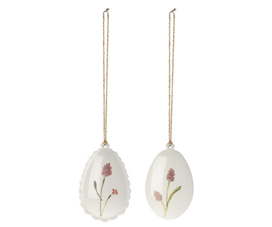 Påske hengepynt metall rosa blomst Maileg