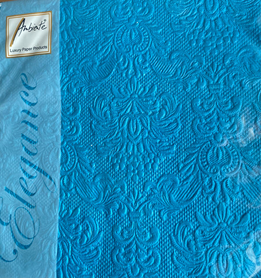 Serviett lunsj ensfarget petrol Elegance Ambiente
