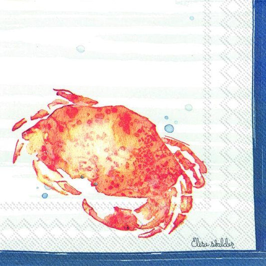 Serviett lunsj skalldyr Krabbe IHR